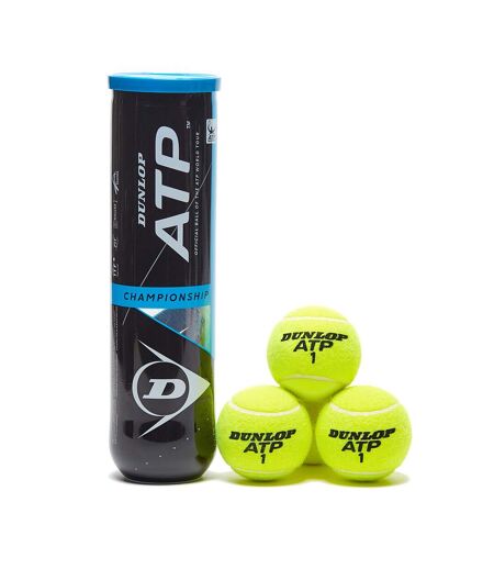 Dunlop ATP Championship Tennis Balls (Pack of 3) (Yellow) (One Size) - UTRD1140
