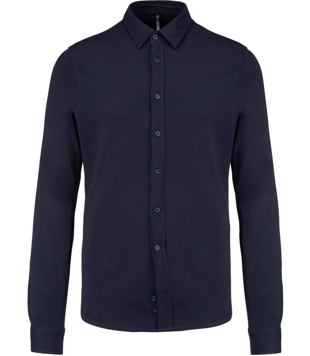 Chemise piquée manches longues - K508 - bleu marine - homme-2