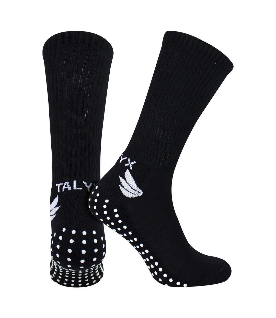 3 Pack Mens Bamboo Crew Grip Socks | Reinforced Heel & Toe Soft Non Slip Socks-3