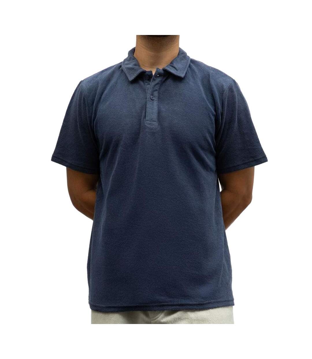 Polo marine homme paname brothers eponge-1