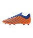 Unisex adult velocita elixir premier firm ground football boots white/deep surf/vermillion orange Umbro-2