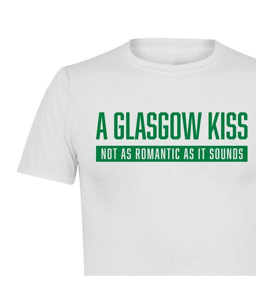 Mens Glasgow Kiss Celtic T-shirt White AWD-3