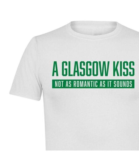 Mens Glasgow Kiss Celtic T-shirt White AWD
