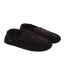 Mens Nicken Moccasin Slippers Black Farah-1