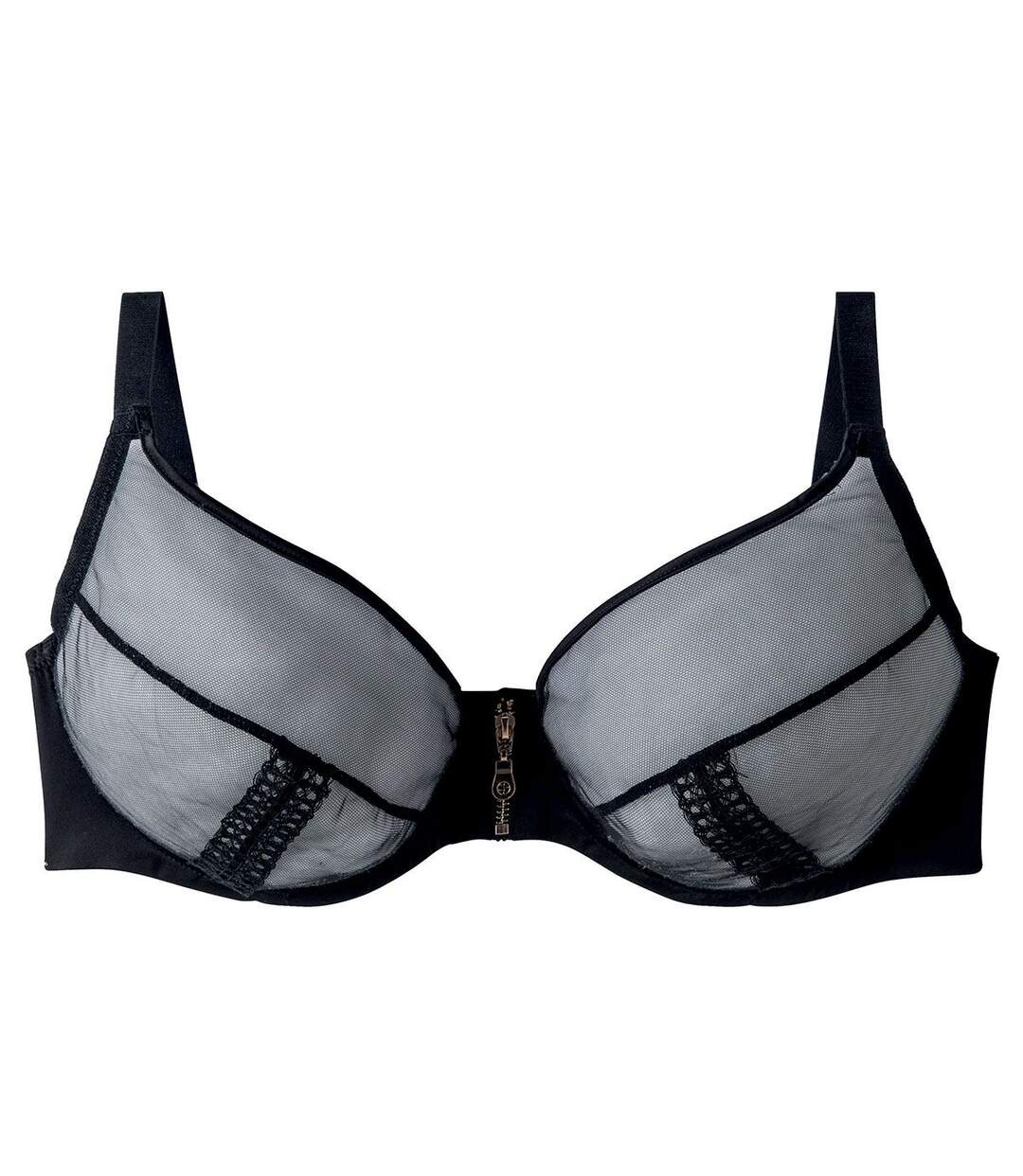 Soutien-gorge à armatures grand maintien noir Cats Eyes