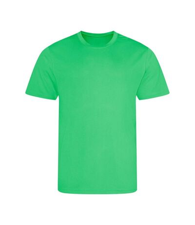 Just cool mens performance plain t-shirt sour green AWDis