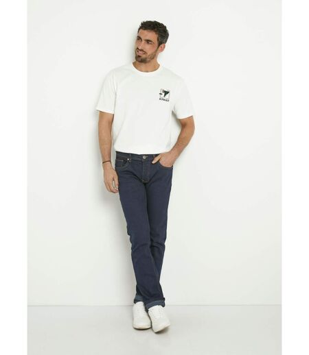 T-shirt coton épais, broderie graphique