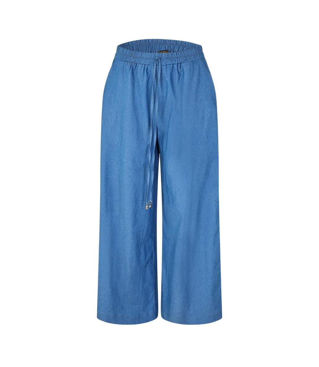 Pantalon Motif/style Uni Femme Bleu Pâle Biba-1