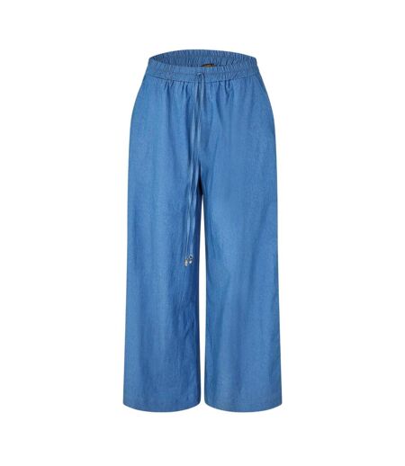 Pantalon Motif/style Uni Femme Bleu Pâle Biba