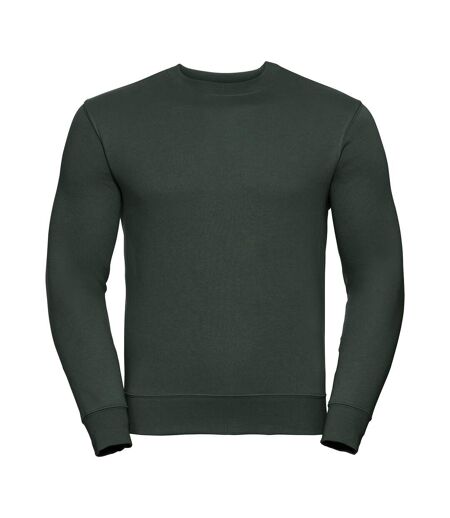 Mens set-in sweatshirt bottle green Russell