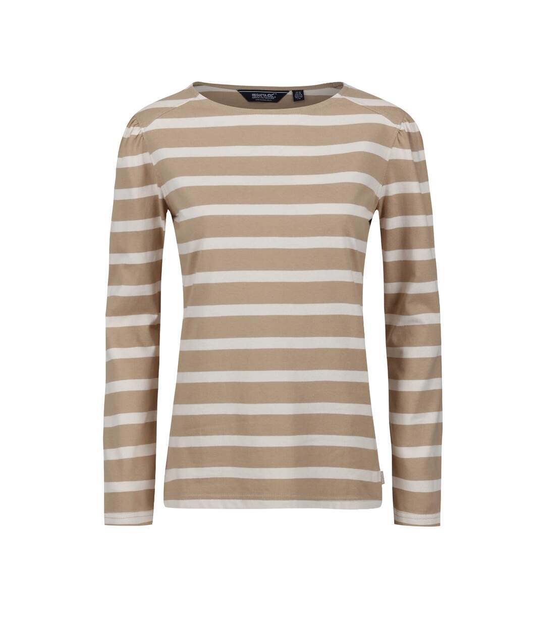 T-shirt Manches Longues Motif/style À Rayures Federica Femme Beige Beige Clair Regatta-2