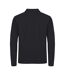 Polo Manches Longues Premium Homme Noir Clique-2