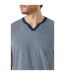 Maine Mens Notch Neck T-Shirt (Navy) - UTDH6355