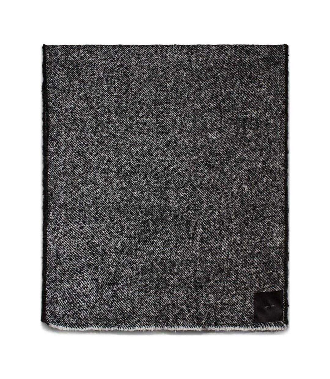 Wool Blend Scarf One Size Black White Calvin Klein-2
