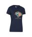 Womens/ladies lake district sunrise t-shirt navy Mountain Warehouse-3