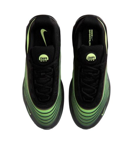 Mens Air Max Fire Lace Up Shoes Black Lime Nike