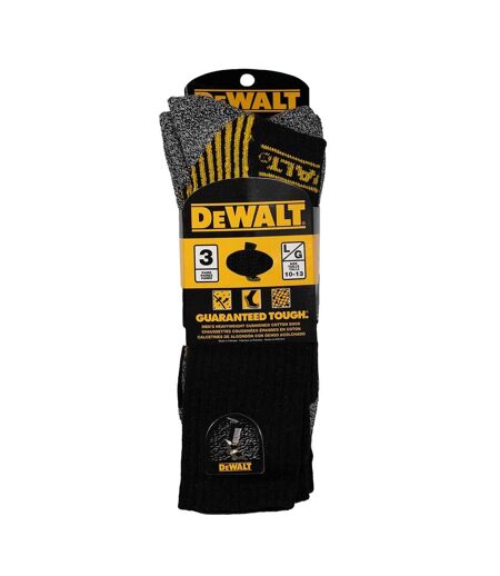 Chaussettes Travail Homme Noir Jaune Gris Dewalt