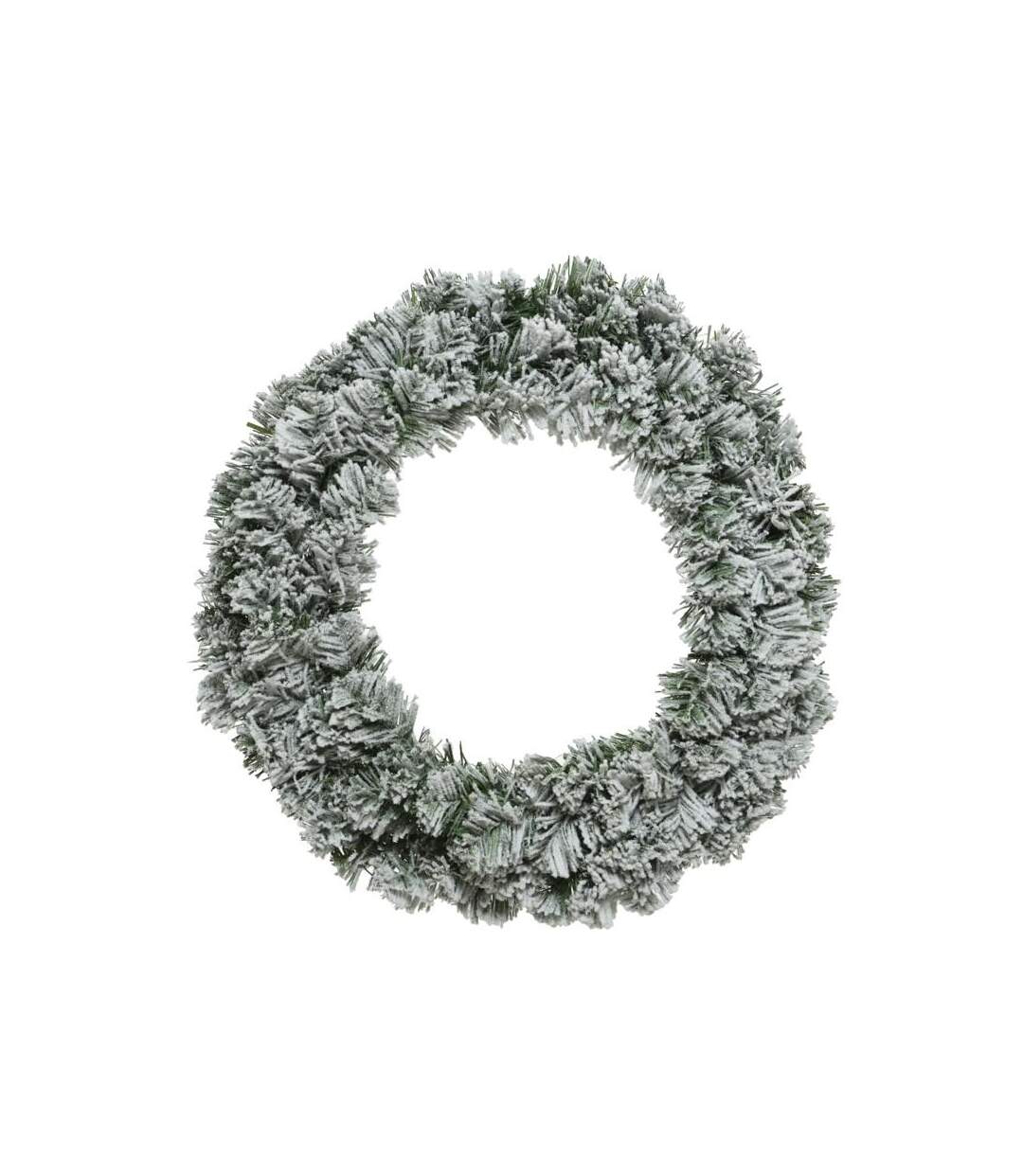 Imperial christmas snowy wreath 50cm green/white Kaemingk-1