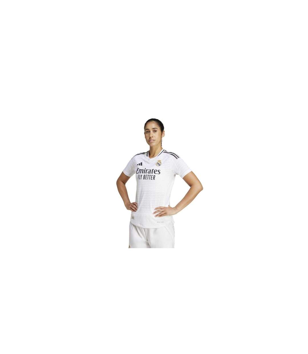 Maillot Domicile Motif/style Real Madrid Cf Authentic 24/25 Femme Blanc Adidas-1