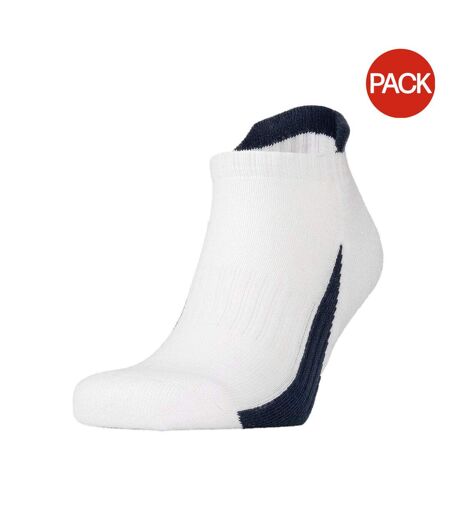 Chaussettes de sport adulte blanc / bleu marine Spiro