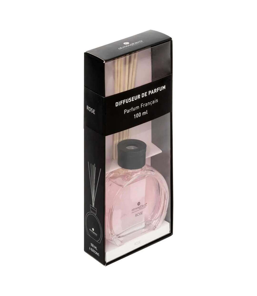 Diffuseur de Parfum & 6 Bâtonnets Haly 100ml Rose-3