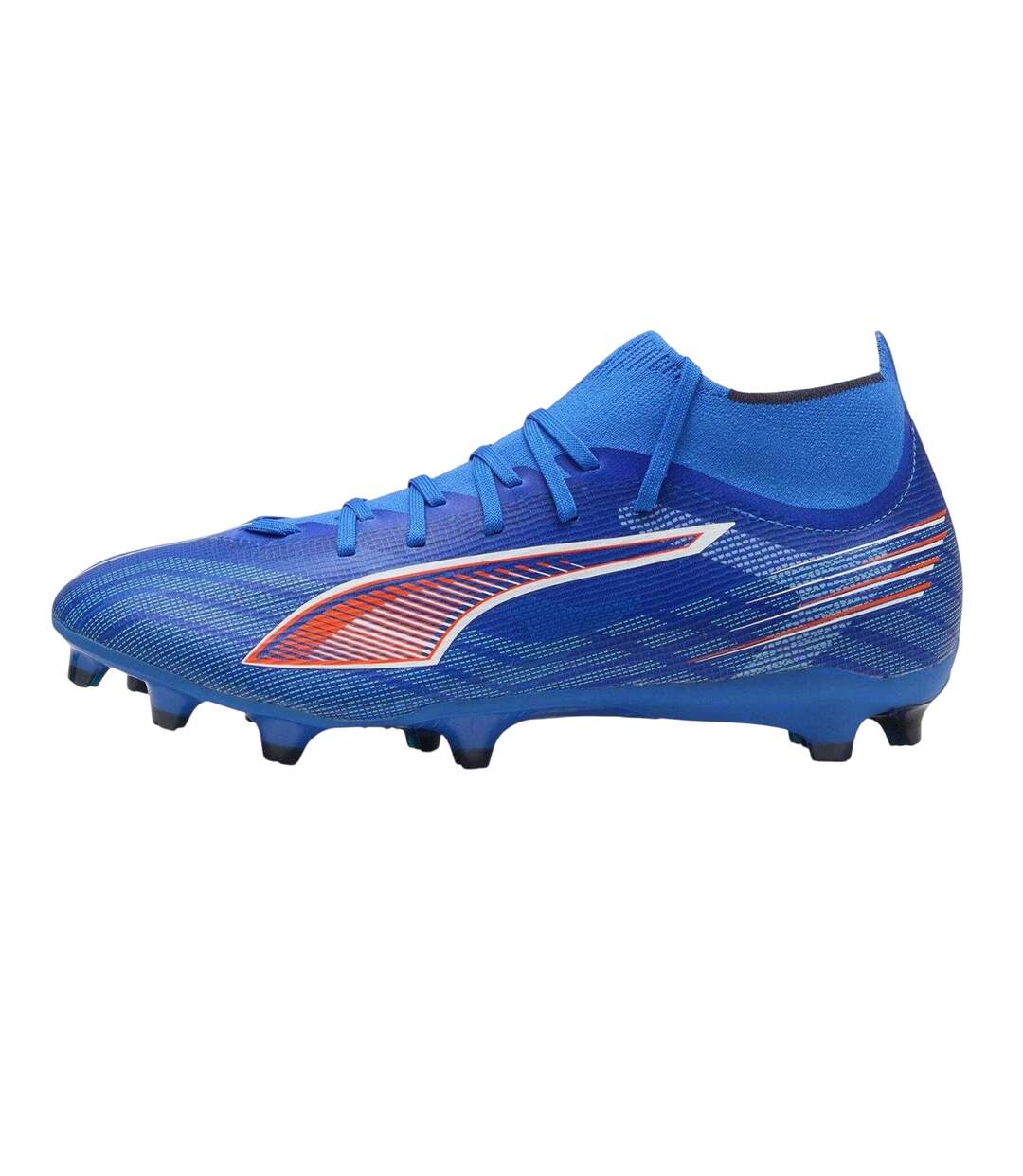 Mens Ultra 5 Match Firm Ground Football Boots Blue White Puma-2