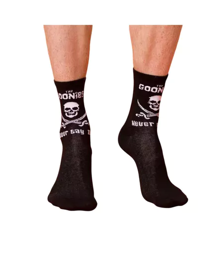 Chaussettes Never Say Die Adulte Noir Charbon The Goonies