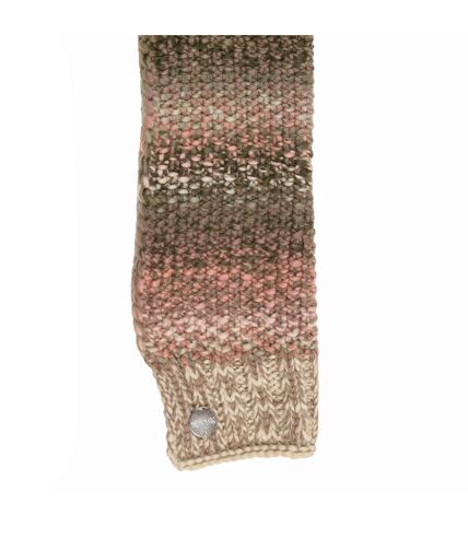 Womens/ladies frosty knitted scarf one size light vanilla Regatta