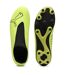 Mens Finesse Leather Firm Ground Football Boots Yellow Black Puma-3