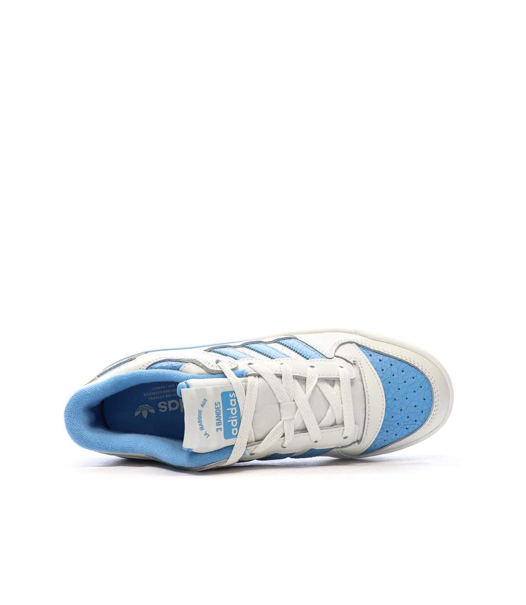 Baskets blanches/bleu homme adidas forum-4