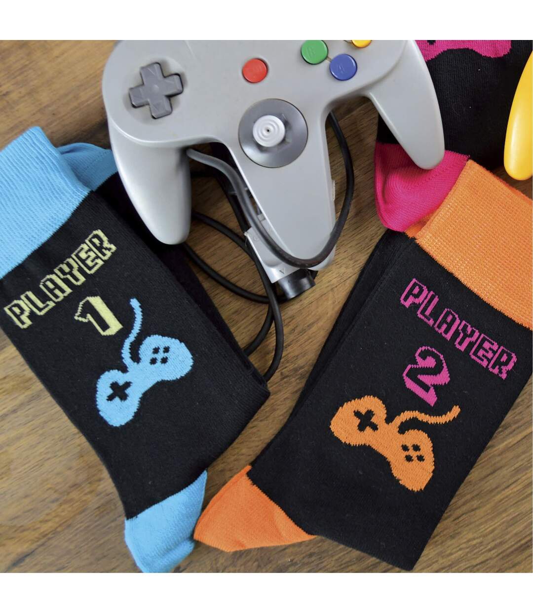 3 Pack Mens Retro Gaming Funky Novelty Video Game Socks-5