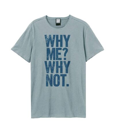 Amplified - T-shirt WHY ME - Adulte (Bleu) - UTGD644
