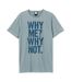 Amplified - T-shirt WHY ME - Adulte (Bleu) - UTGD644