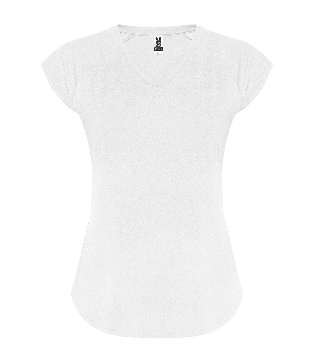 T-shirt Avus Femme Blanc Roly Sport-1
