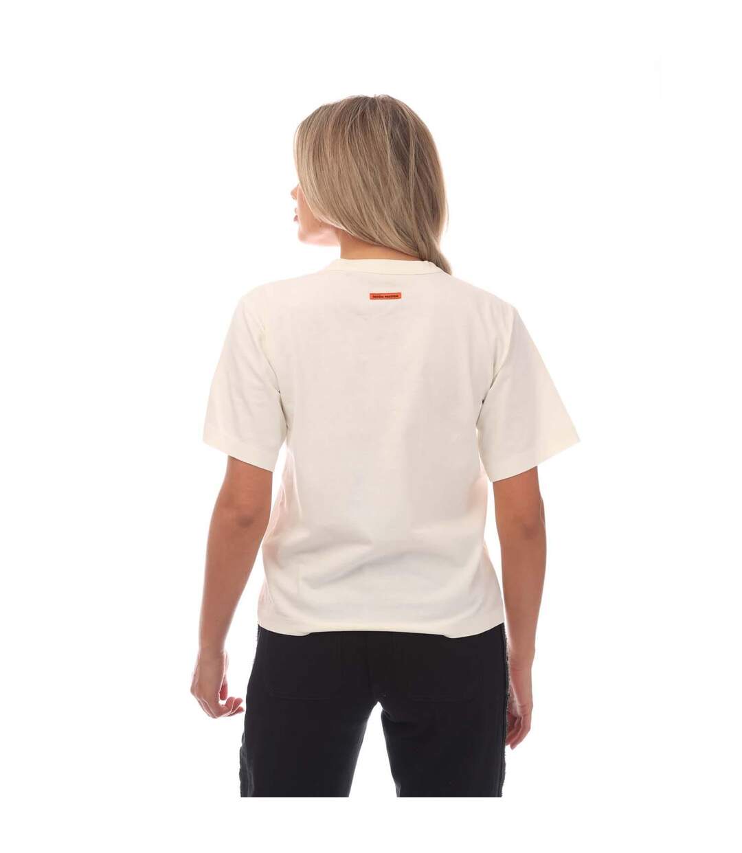 T-shirt femme blanc / noir Heron Preston-2