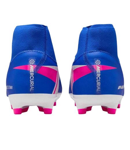 Mens Mercurial Superfly 10 Academy Firm Ground Football Boots Blue White Pink Nike