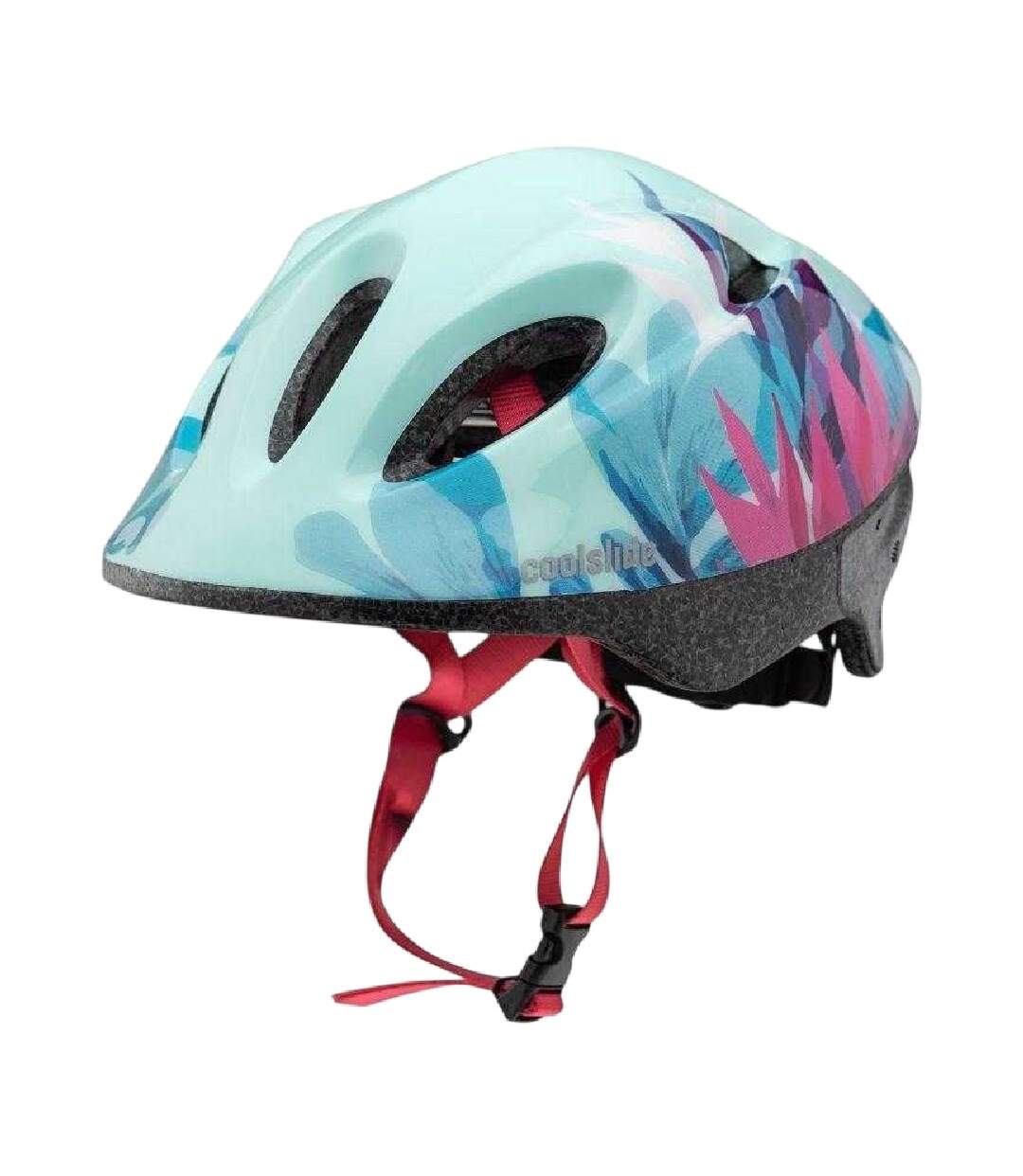 Childrens/kids Swish Floral Cycling Helmet S Blue Coolslide-1
