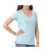 T-shirt Bleu Femme Von Dutch Aspect - L