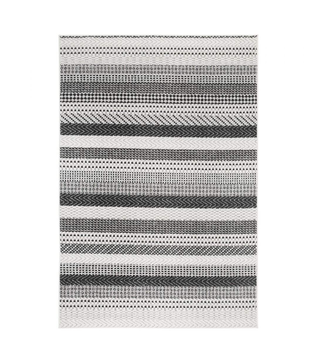 Tapis salon et chambre tissé motif scandinave BILINIA-1