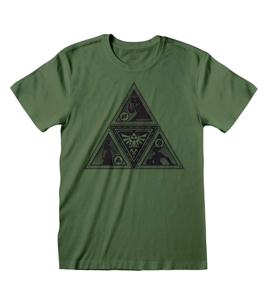 Nintendo - T-shirt TRIFORCE - Adulte (Vert) - UTHE321-1