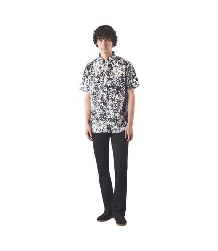Chemise Manches Courtes Molineux Homme Noir Blanc Pretty Green