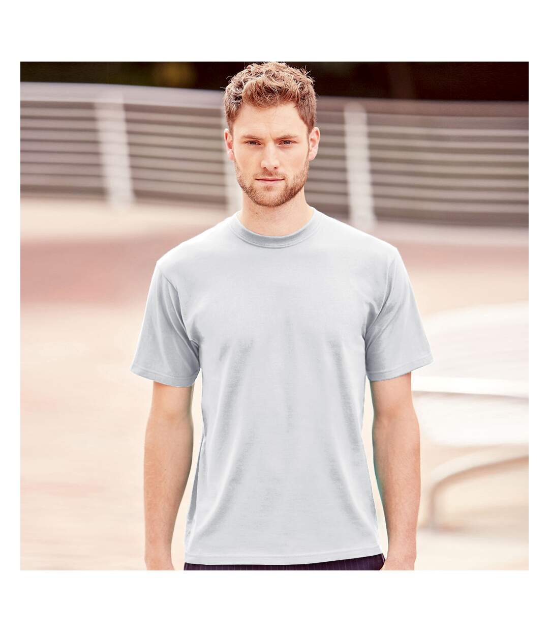 T-shirt à manches courtes homme blanc Russell