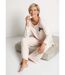 Pyjama uni manches longues maille douce-4