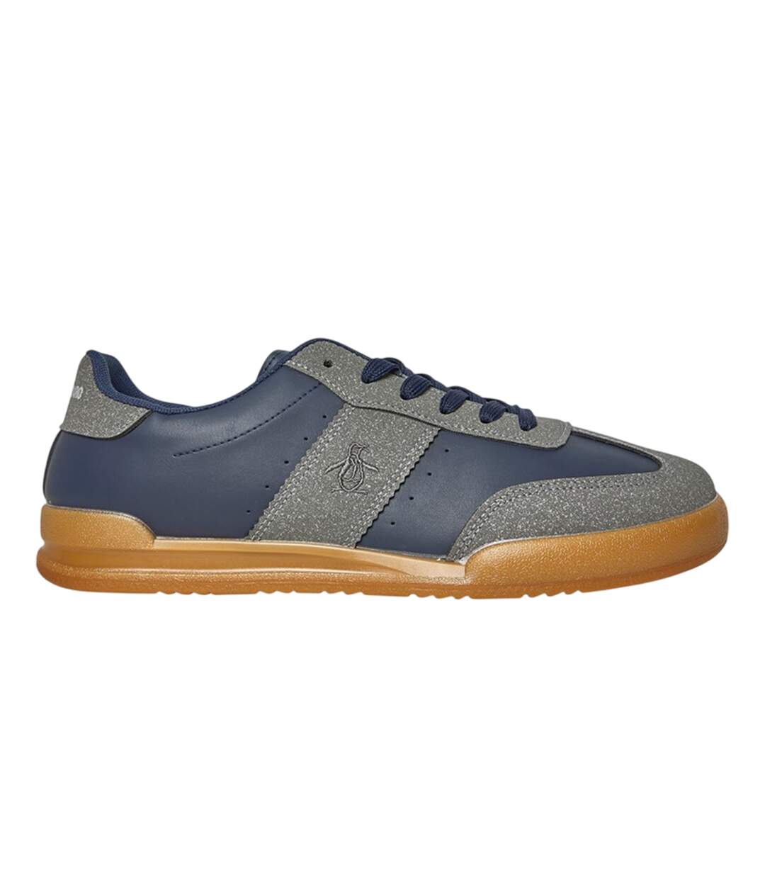 Mens Giovanni Panelled Trainers Charcoal Navy Original Penguin-1