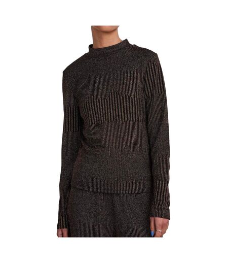 T-Shirt doré/noir femme pieces mary