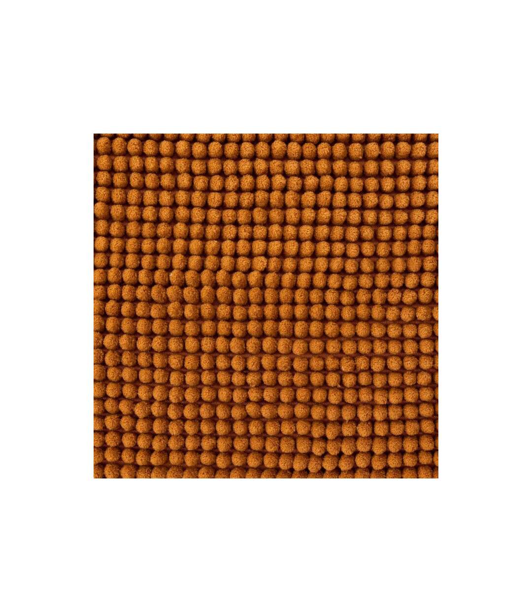 Tapis de Salle de Bain Chenille 50x80cm Marron Tabac-3