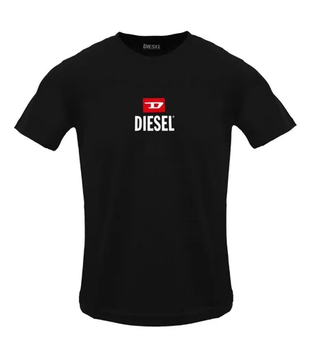 T-shirt Just Small New D Homme Noir Diesel