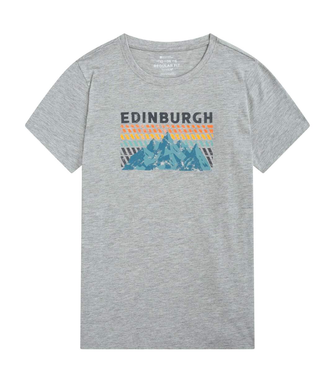 T-shirt Manches Courtes Edinburgh Ample Pour Femme Gris Mountain Warehouse-1