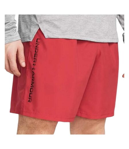 Short Rouge Homme Under Armour Wdmk - L