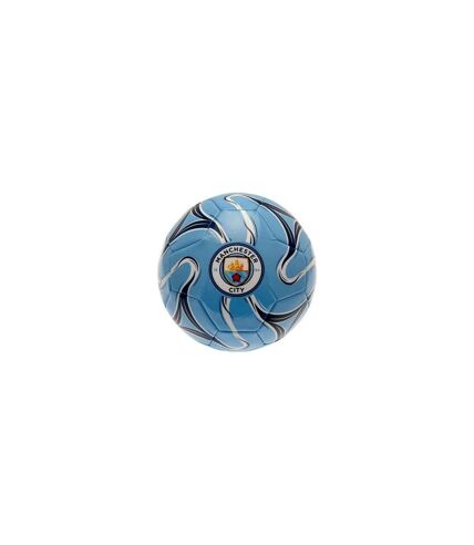 Manchester City FC - Ballon de foot COSMOS (Bleu ciel / Bleu marine / Blanc) (Taille 5) - UTBS3515